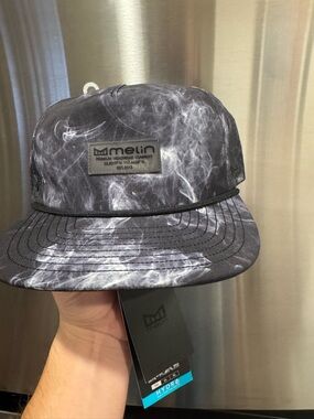 Melin Black Marble smoke 5-Panel Snapback Hat hydro Coronado